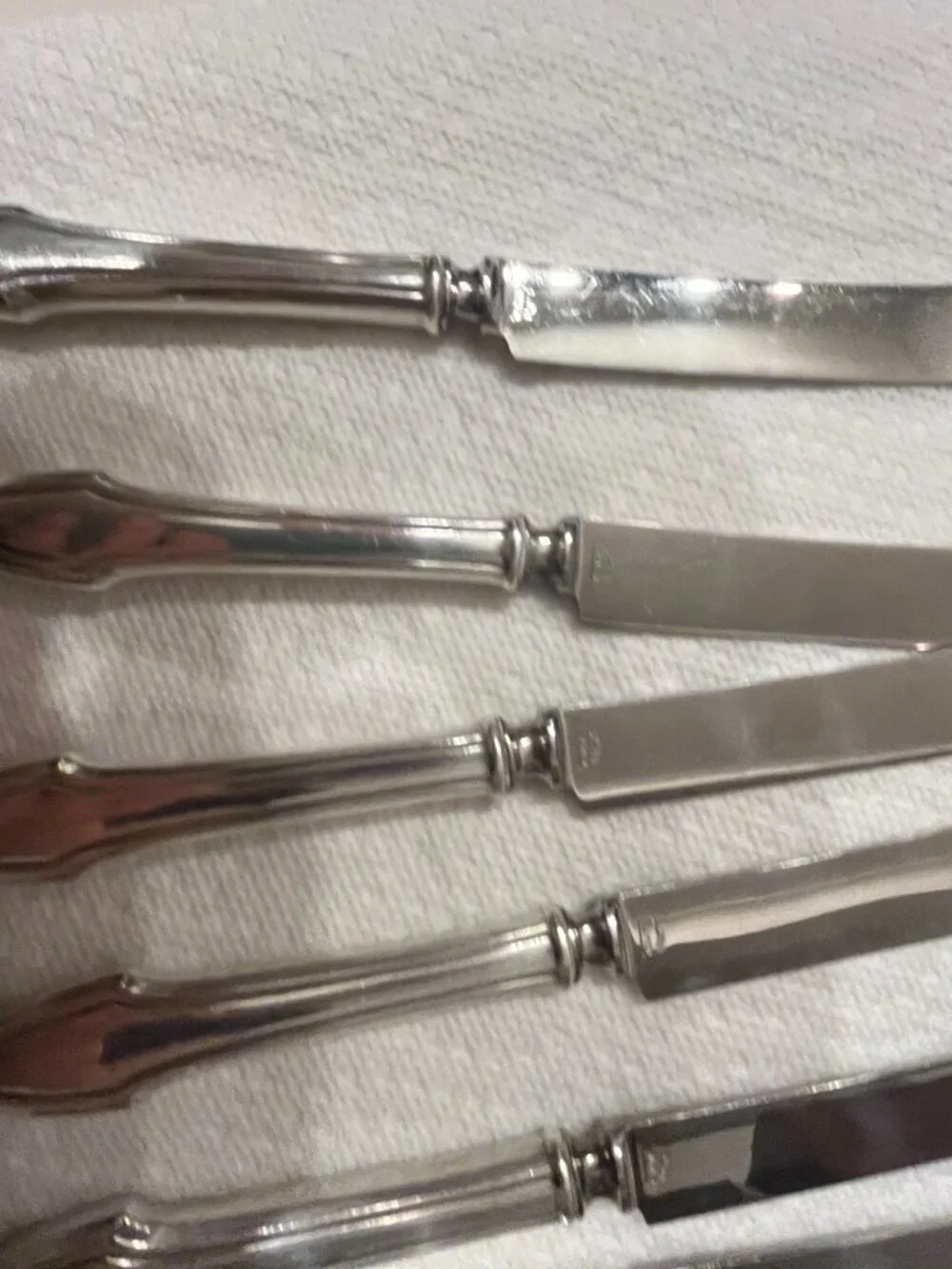Vintage Alvin Silmet George Washington Silverplate Knives Set 6